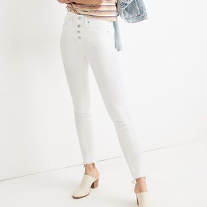 Madewell 9” Mid-Rise Button-Fly Skinny Jeans